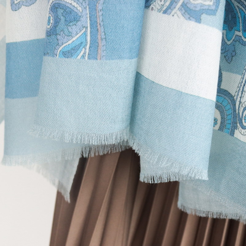 Châle de luxe 100 % cachemire doux et chaud pour femme, bleu, à franges, grand et long, pashmina, accessoire de cou et de cheveux pour l'hiver