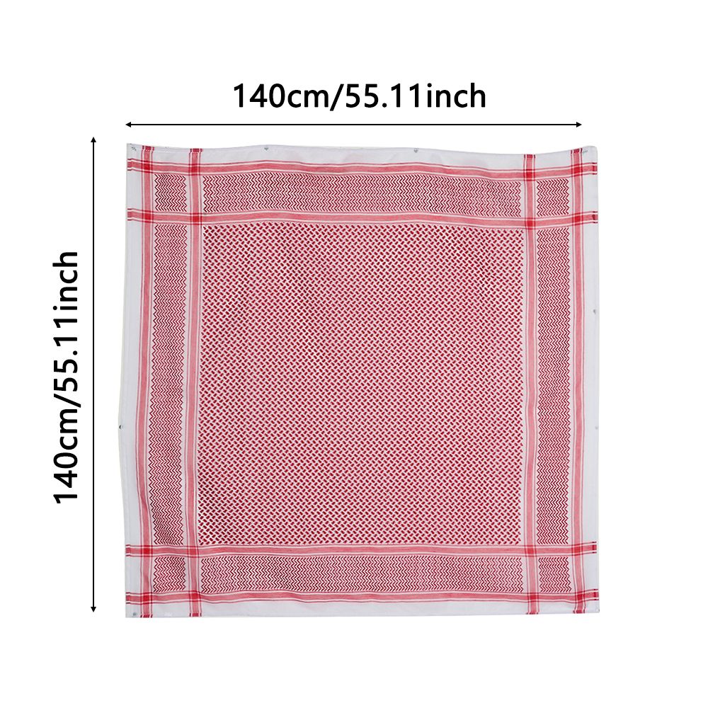 Couvre-chef Plaid châle carré cou enveloppement arabe Turban Hijab musulman Shemagh écharpe arabe Kafiya Keffiyeh Palestine Bandana