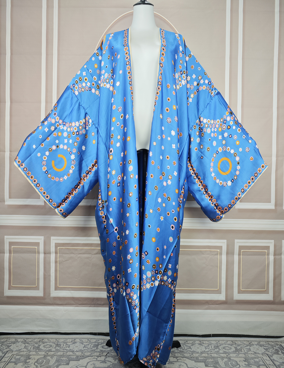 Cardigan Traditionnel de Ramadan pour Femme Musulmane, Kimono Ouvert sur le Devant, Streetwear Africain