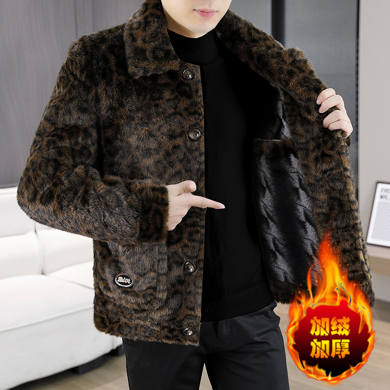 Automne hiver mode nouveaux hommes veste décontractée mâle coupe ajustée manteau en laine mode col rabattu épaissir vêtements d'extérieur chauds