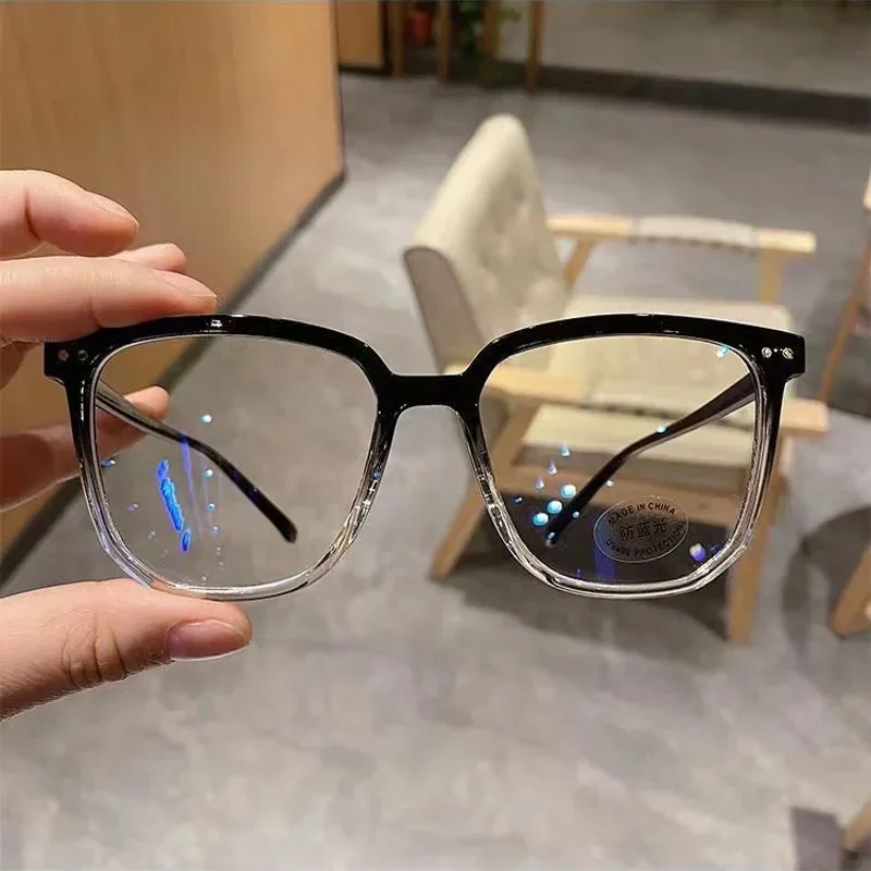 Lunettes anti-lumière bleue pour hommes et femmes, lunettes optiques noires, lunettes d'ordinateur, lunettes