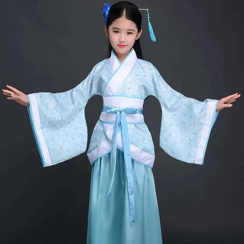 Costume filles enfants Kimono traditionnel Vintage ethnique ventilateur étudiants chorale danse Costume japonais Yukata Kimono Style