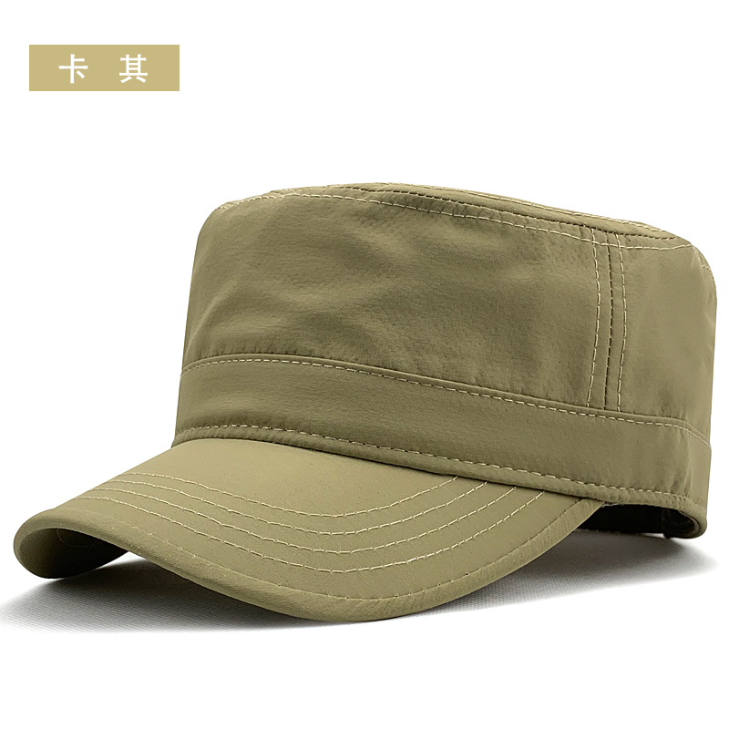 Casquette plate de l'armée pour hommes, grande tête, imperméable, grande taille, été, Polyester, grande taille, maille, chapeau militaire, 55-60cm, 60-65cm, 2021