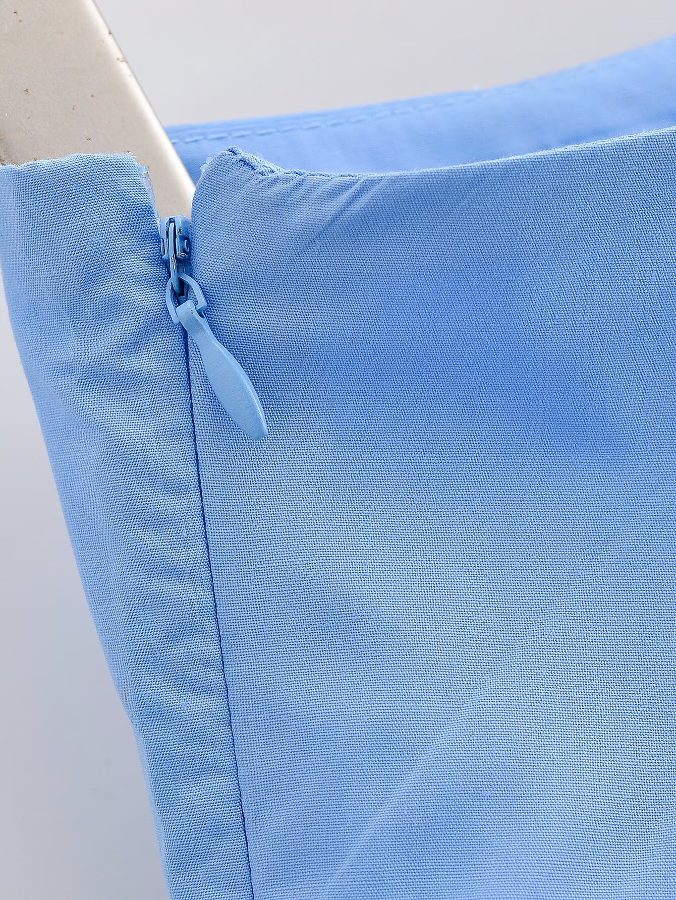 Jupe trapèze décontractée bleue style français pour femme, nouvelle collection printemps-automne, jupe à volants taille haute mi-longue en fibre de polyester