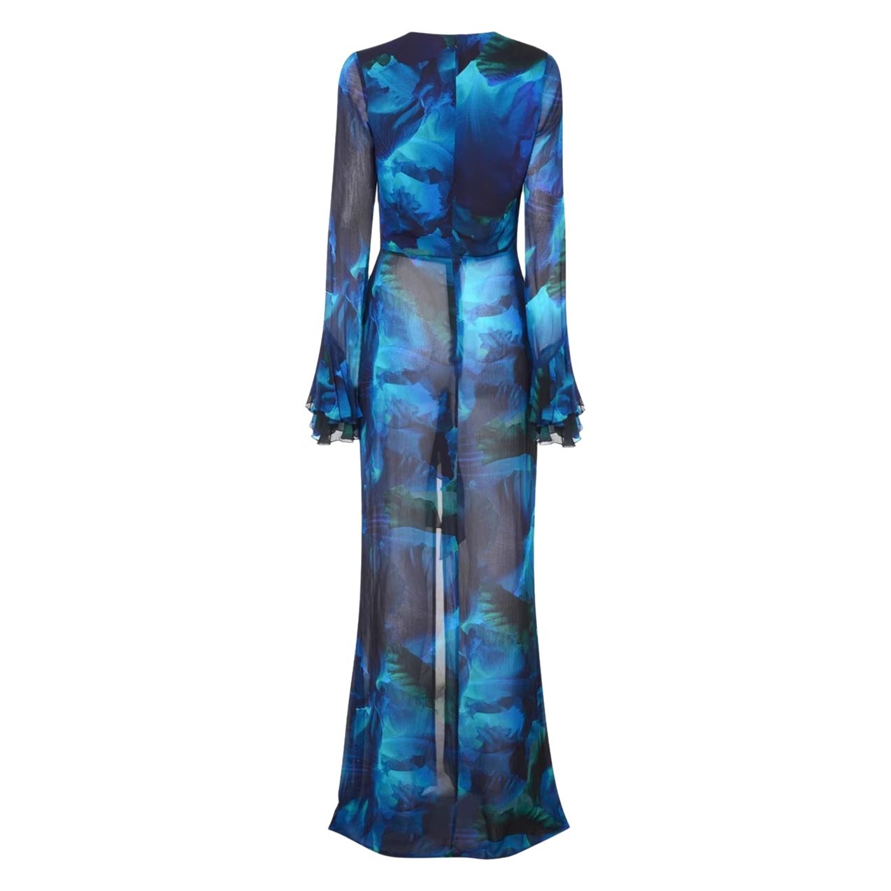 Collection Printemps 2026 : Robe de plage en mousseline imprimée pour femme, style décontracté et élégant, coupe ample, manches longues, type cardigan.