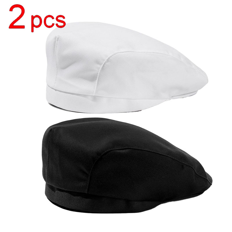 Chapeau de cuisinier pour la restauration, 5/2/1 pièces, casquette de travail de cuisine pour services alimentaires, hôtel, restaurant, cantine, pâtisserie, cuisine domestique, béret de chef