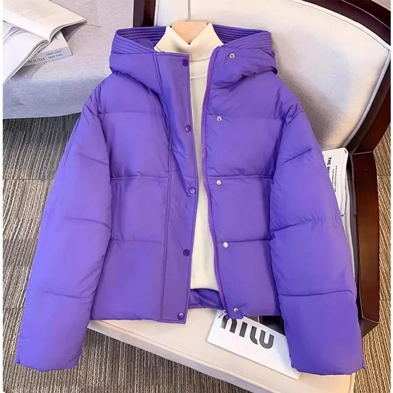 Nouvelle Veste Femme 2026 – Parka d'Hiver en Coton Rembourré, Coupe Ample, Chaude et Épaisse, à Capuche, Manteau Long Décontracté, Imperméable
