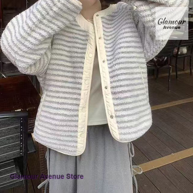Coréen doux double face porter polaire coton rembourré veste manteau femmes automne et hiver nouvelle écharpe épaissie Joker haut.