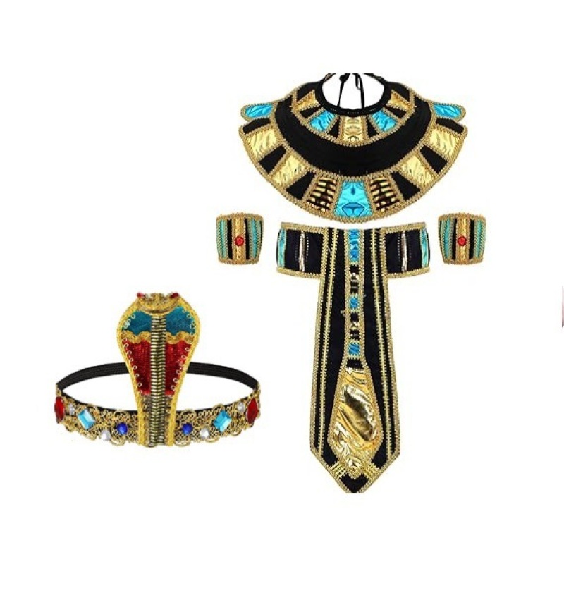 Costume égyptien pour adultes, Kokor romain, robe de paupières cosplay, tenue d'Halloween, accessoire