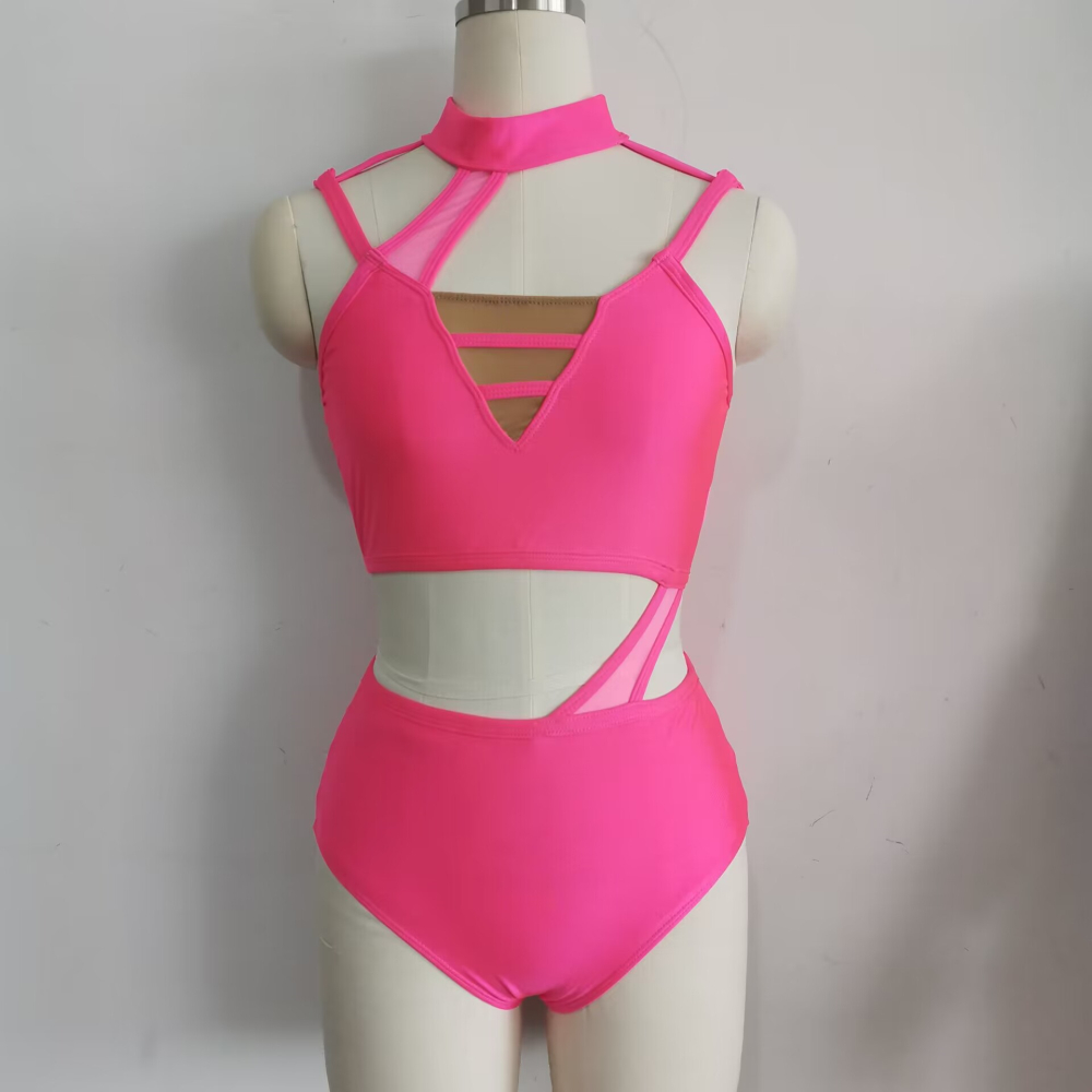 Enfants filles vente au détail en gros nylon maille moderne danse performance costume pratique costume personnalisé danse performance vêtements