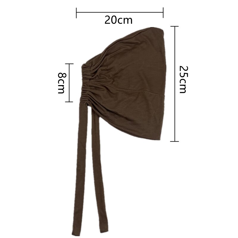 Capuchons intérieurs réglables, couleur unie, élastique, Modal, Hijab, Bonnet musulman, sous-écharpe, accessoires de mode pour femmes