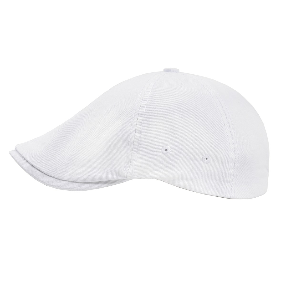 VOBOOM chapeau plat pour hommes casquette de gavroche classique casquettes de Golf sergé coton classique Ivy chapeaux Cabbies casque béret décontracté blanc