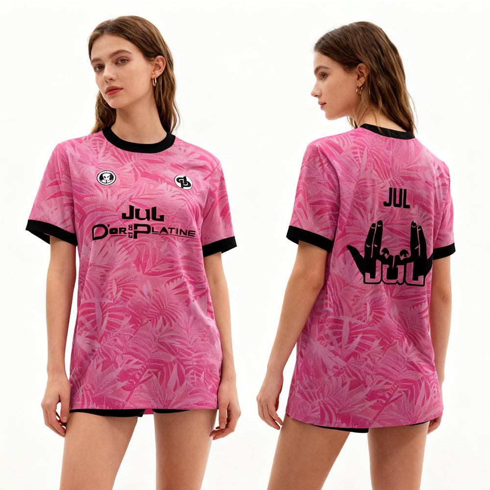 Nouveau JUL maillot de Football hommes et femmes à manches courtes Sport col rond T-Shirt DP impression personnalisable respirant uniforme de Football