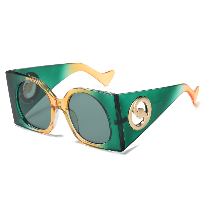 Lunettes de soleil carrées colorées pour femmes et hommes, monture bicolore, lunettes de soleil de voyage, nuances UV400, Gafas Oculos, marque de luxe