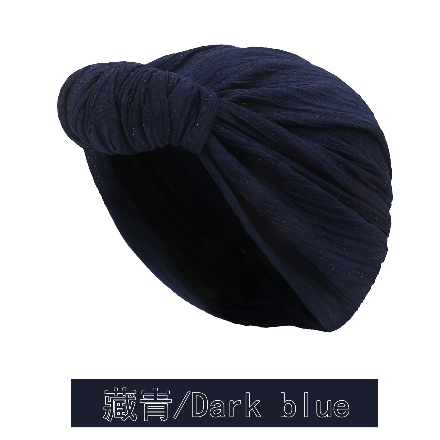 Mode femmes briller fil d'argent noeud Turban casquette automne hiver chaud chapeaux Bonnet décontracté Streetwear femme musulman indien chapeaux