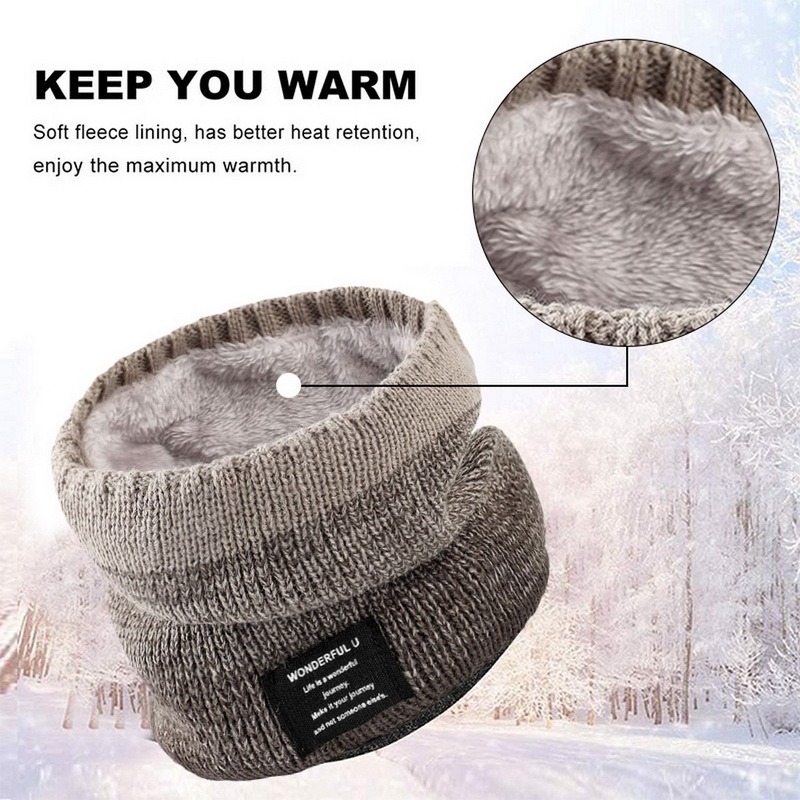 Hiver femmes hommes tricoté dégradé foulard cou écharpe masque de Ski unisexe en peluche épaissir chaud écharpe femme coupe-vent laine écharpe