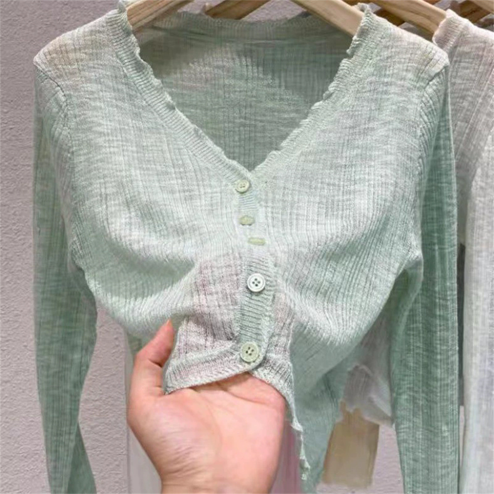 Cardigans de soleil à manches longues pour femmes, mode coréenne, couleurs acidulées, doux et élégant, châle court, vêtements d'extérieur pour femmes, 2025
