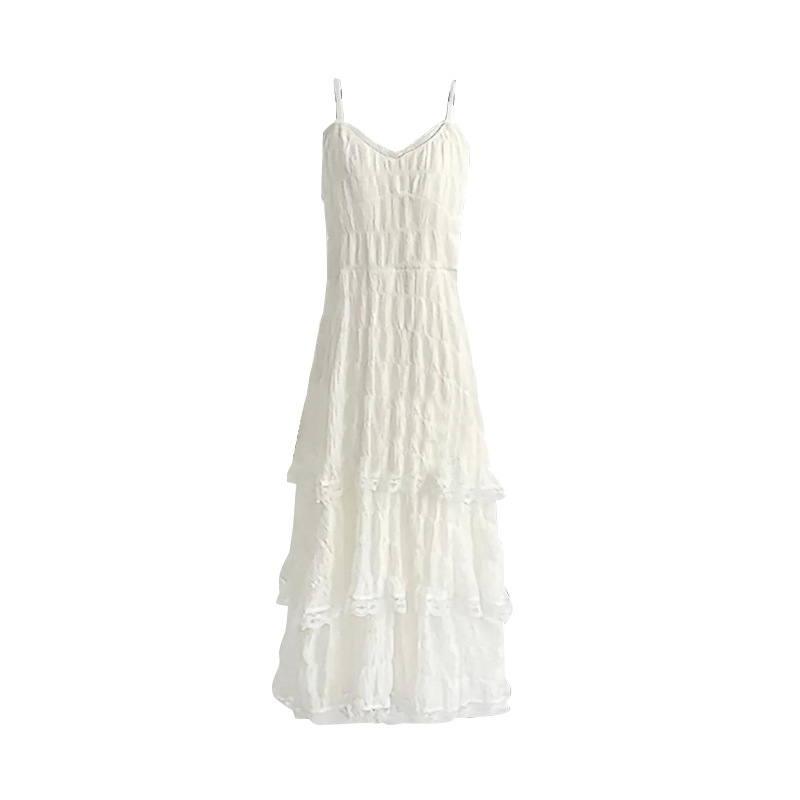 Été Befree longue Vintage décontracté volants élégant Maxi sangle Camis soyeux plage dentelle élégante robe de soirée robes Sexy femmes