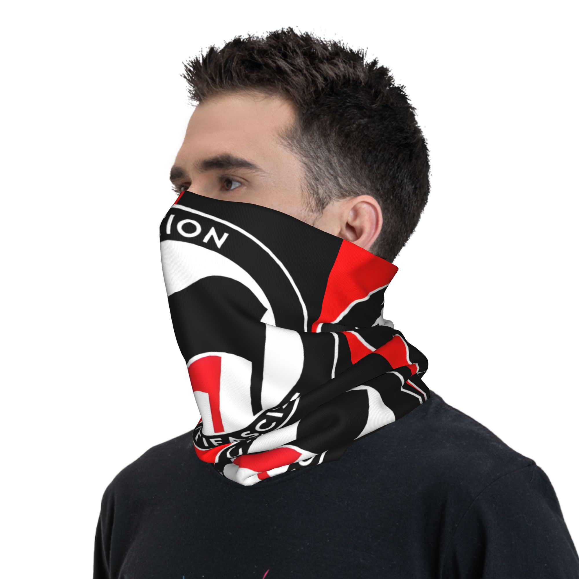 Bandana personnalisé Antifa'ES Scist Action, drapeau Anti-racisme, chauffe-cou d'hiver pour hommes, écharpe faciale coupe-vent pour guêtre de Ski, bandeau