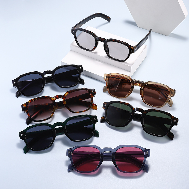 Lunettes de soleil carrées tendance 3657 pour hommes et femmes, lunettes de soleil rétro chic de qualité supérieure, lunettes de soleil vintage classiques personnalisées 605498