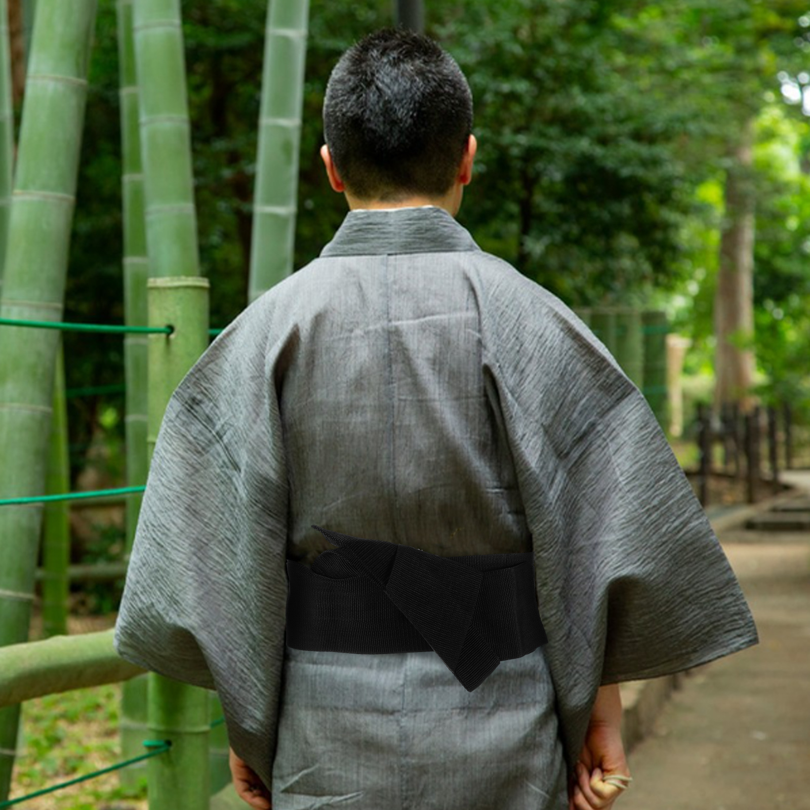 Ceinture Kimono traditionnelle pour hommes, large et confortable, en tissu Polyester, pour Festivals formelles, événements décontractés, ceinture japonaise