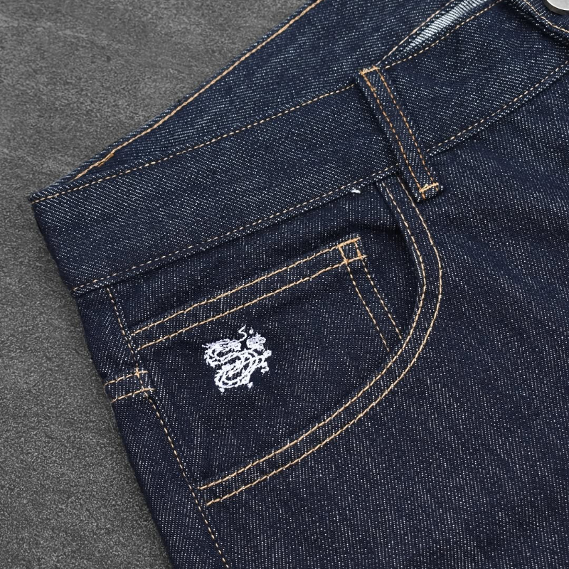 Jeans baggy unisexe hip hop tissés Fromszn, style Y2K rétro, broderie d'art, jeans noirs, Harajuku, patchwork lavé, pantalon large