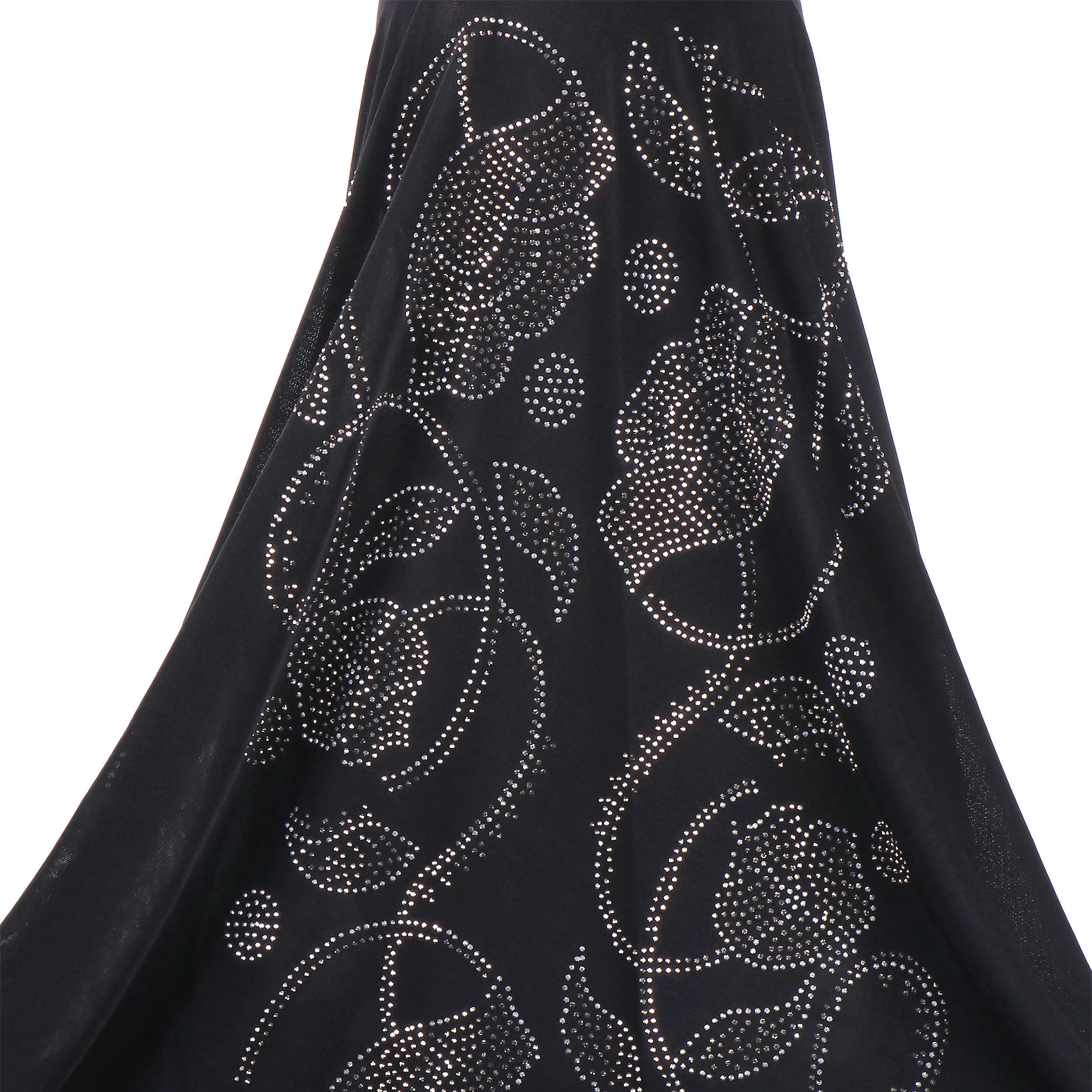 H406 Adultes grande taille musulman hijab écharpe avec strass au dos foulard islamique chapeaux armia tirer sur bandeau grand bonnet