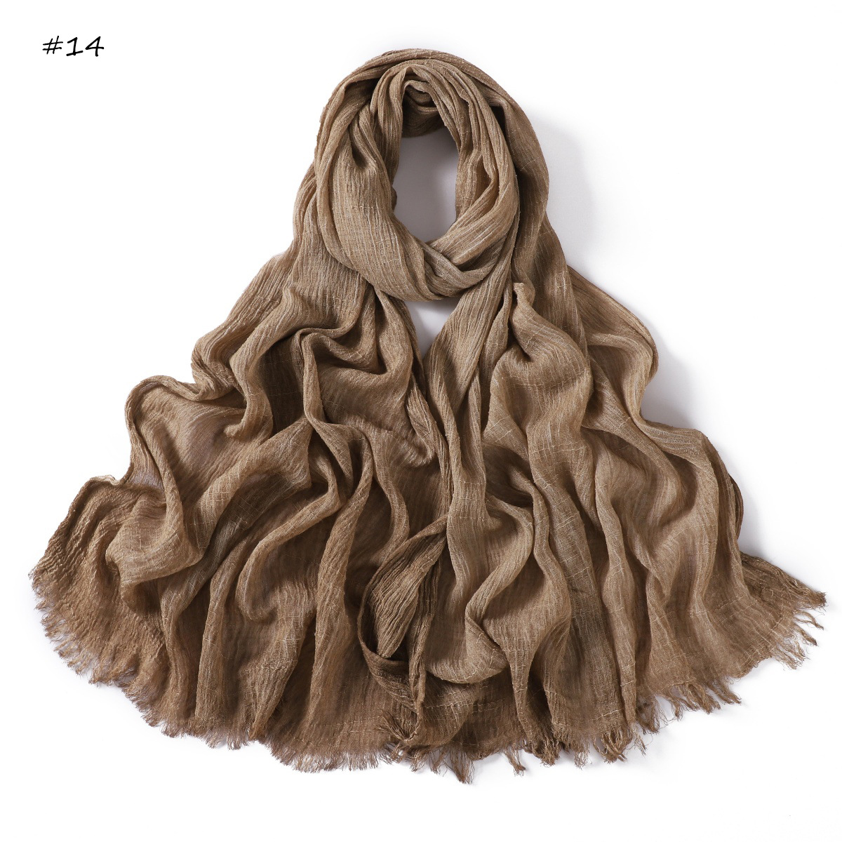 2025 nouvelle haute qualité couleur unie rides femmes musulmanes Hijab écharpe Ramadan châle bandeau Turban islamique Hijabs enveloppes glands