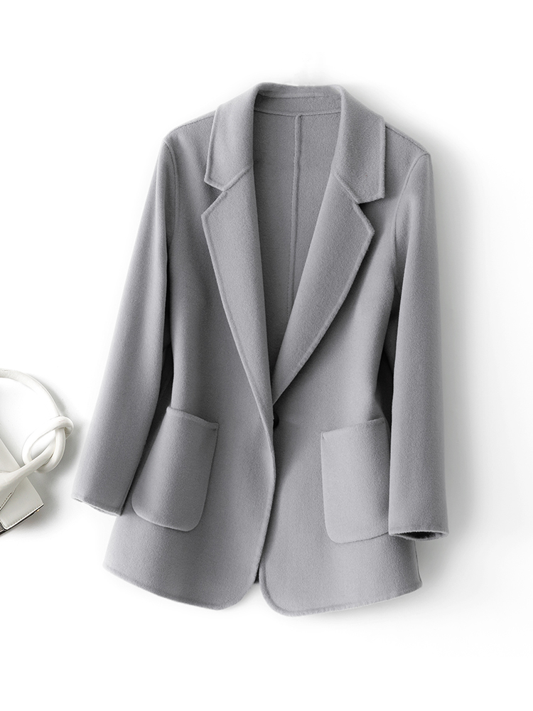 Nouveau manteau femme Plaids Pure laine et Tweedst mode Camel manteau femme Trench élégant