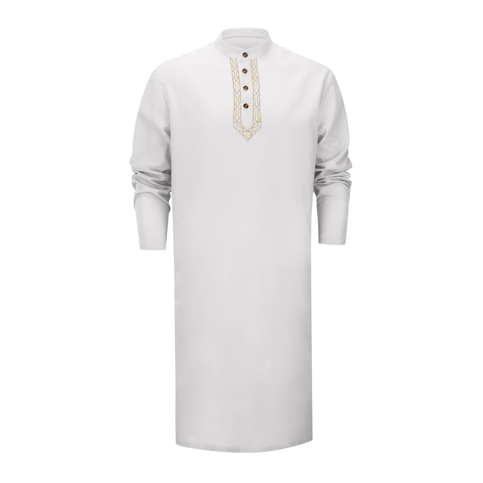Robe musulmane brodée pour hommes, chemises longues et amples, caftan de prière du Ramadan, tenue pakistanaise, Robe traditionnelle pour hommes, nouvelle collection 2025