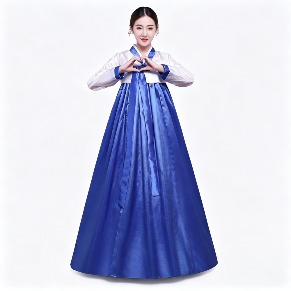 Hanbok traditionnel pour femmes, costume coréen, tenue de cérémonie de la cour, robe de danse pour le Nouvel An, les mariages et les fêtes.