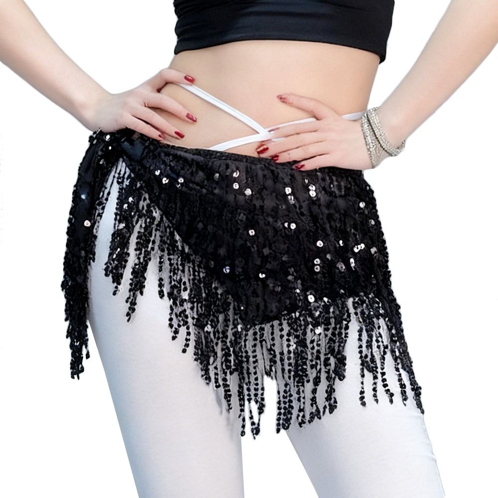 Mode gland danse du ventre hanche écharpe paillettes bohème femmes ceinture jupe taille chaîne spectacle Costumes