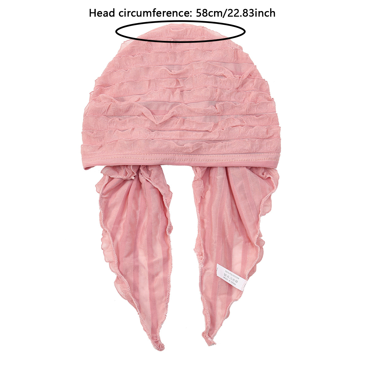 Nouveau Bonnet Hijab Intérieur Femme 2026 avec Volants, Foulard Turban, Bonnet Chimio, Coiffe Turbante Mujer