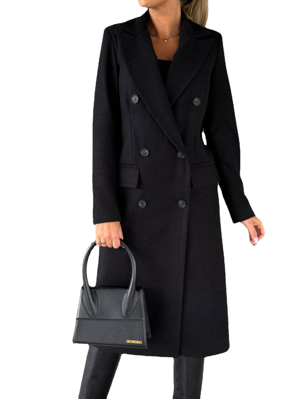 Manteau en Laine Décontracté pour Femme, Manches Longues, Style Urbain Rétro, Vestes Tendance, Col Rabattu Boutonné, Nouveaux Manteaux d'Hiver Classiques 2026