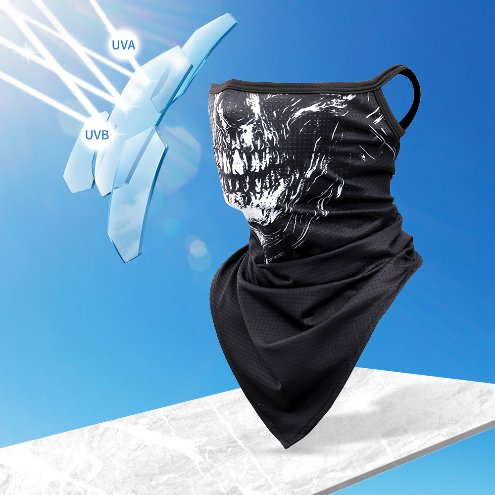 Bandana respirant, protection solaire UV, masque facial sportif, cache-cou, cache-col pour activités de plein air, randonnée, camping, course à pied, pêche, moto