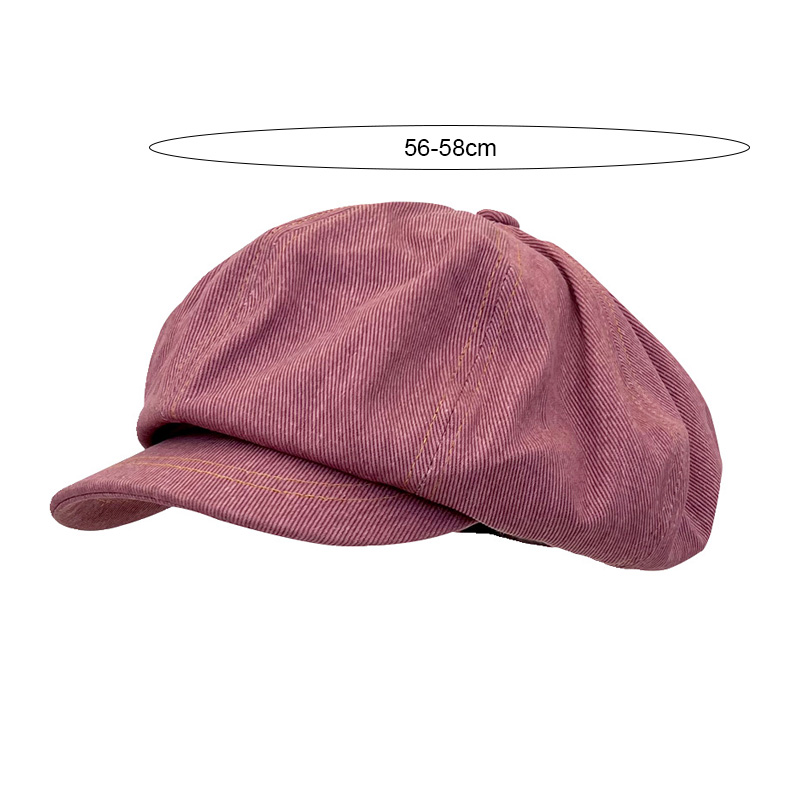 Béret de printemps pour femme, couleur unie, style rétro, casquette de gavroche décontractée, polyvalente, visière de peintre, accessoires de style coréen pour filles