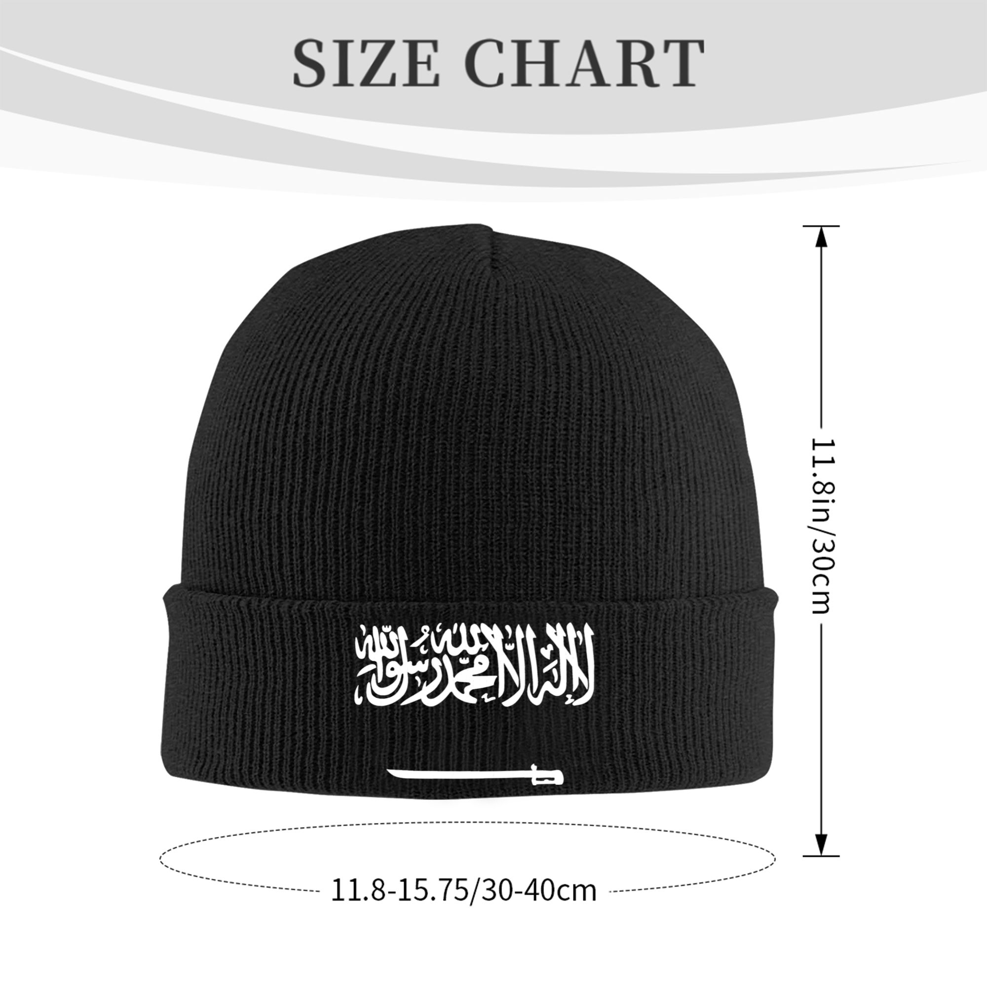 Royaume d'arabie saoudite tricot chapeau Bonnet chapeaux Kpop élastique hommes femmes Bonnet chapeaux printemps personnalisé Cool casquettes cadeau d'anniversaire