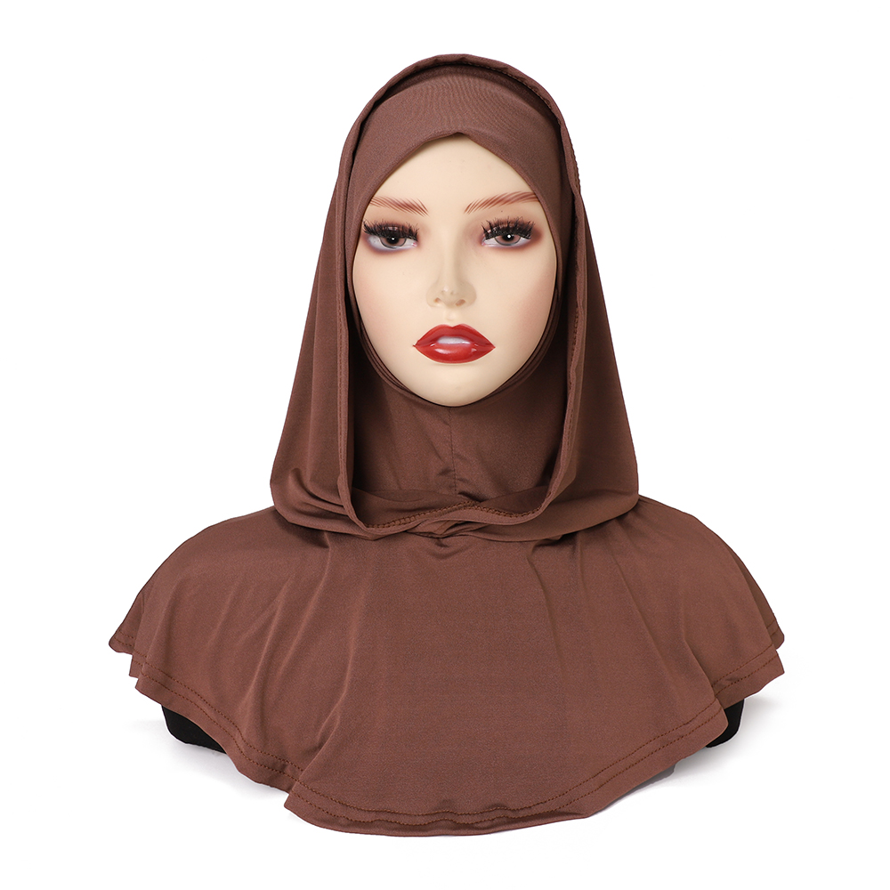 Nouveau Hijab prêt-à-porter, sous-bonnet musulman en jersey, foulard instantané, écharpe légère couvrant le cou, turban léger
