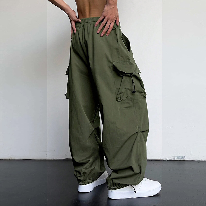 Pantalon cargo décontracté pour homme, streetwear classique, pantalon droit à jambes larges, vêtements de travail Wstring de proximité, mode