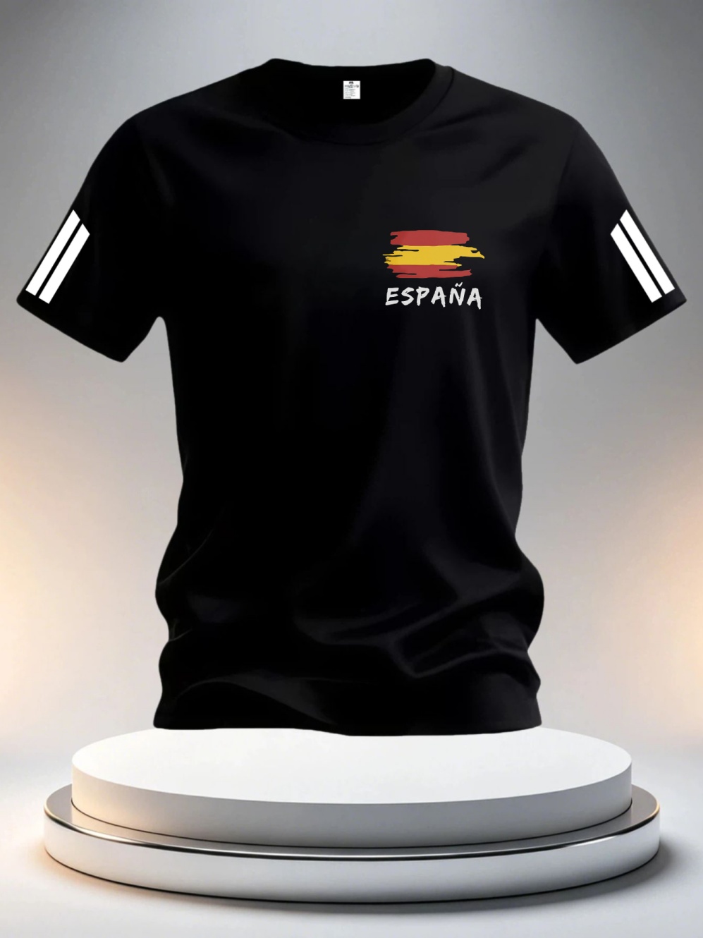 Maillots de football d'été 2026 Espagne pour hommes – T-shirts classiques à manches courtes God Spain, style sport décontracté à col rond, vêtements pour homme