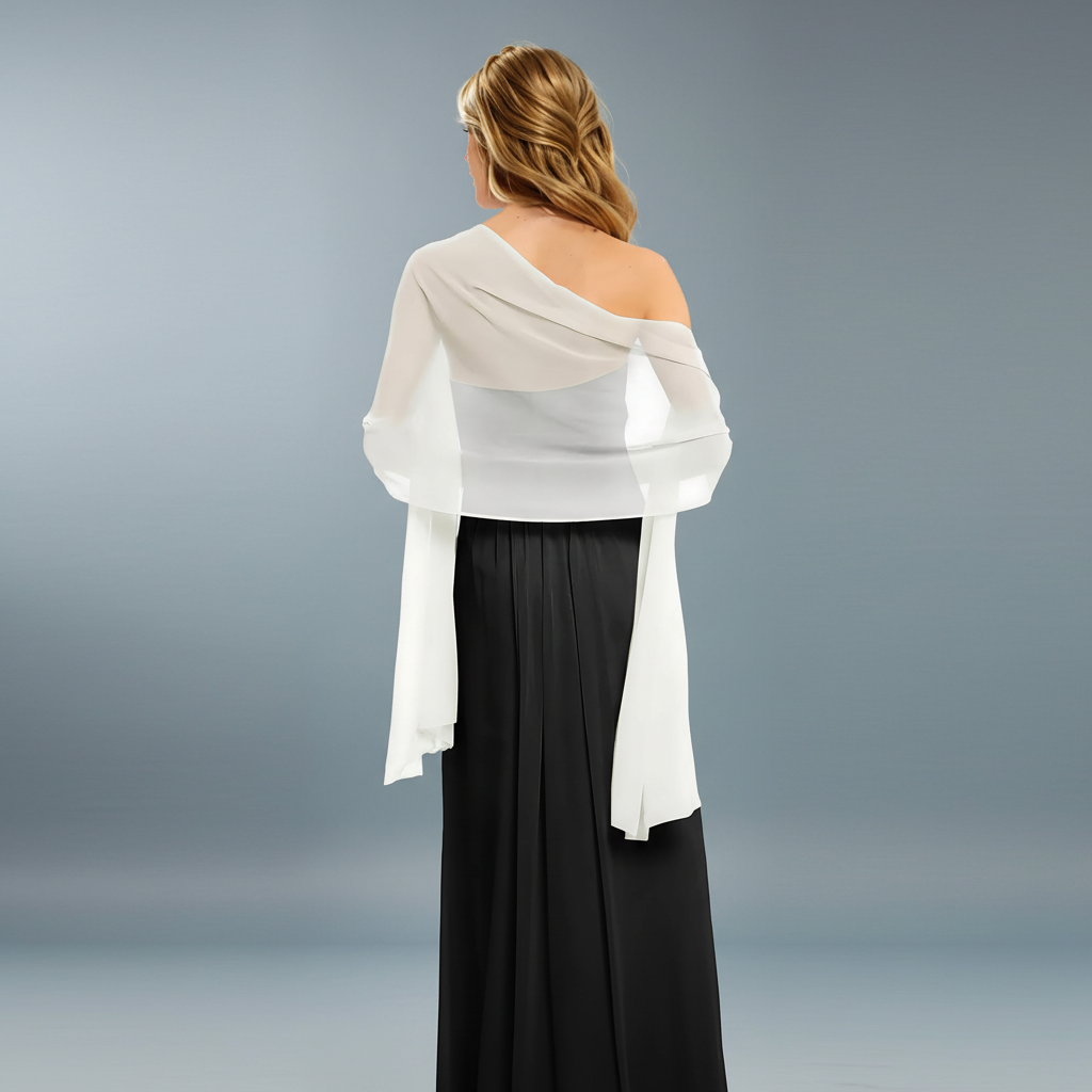Écharpe en mousseline légère et douce pour femme, châle de mariage, protection solaire pour mariée, idéale pour les activités de plein air