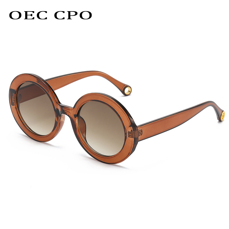 Lunettes de soleil rondes colorées punk pour femmes et hommes, nouvelle mode, nickel é, marque de styliste, bonbons, nuances UV400