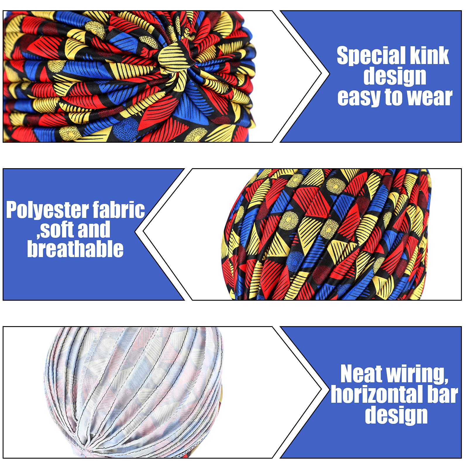 Turban de sauna africain imprimé pour femme, bonnet doux, bonnet plissé torsadé, bonnet de chimio, tête ronde, casquette commandée, nouveau, 2022