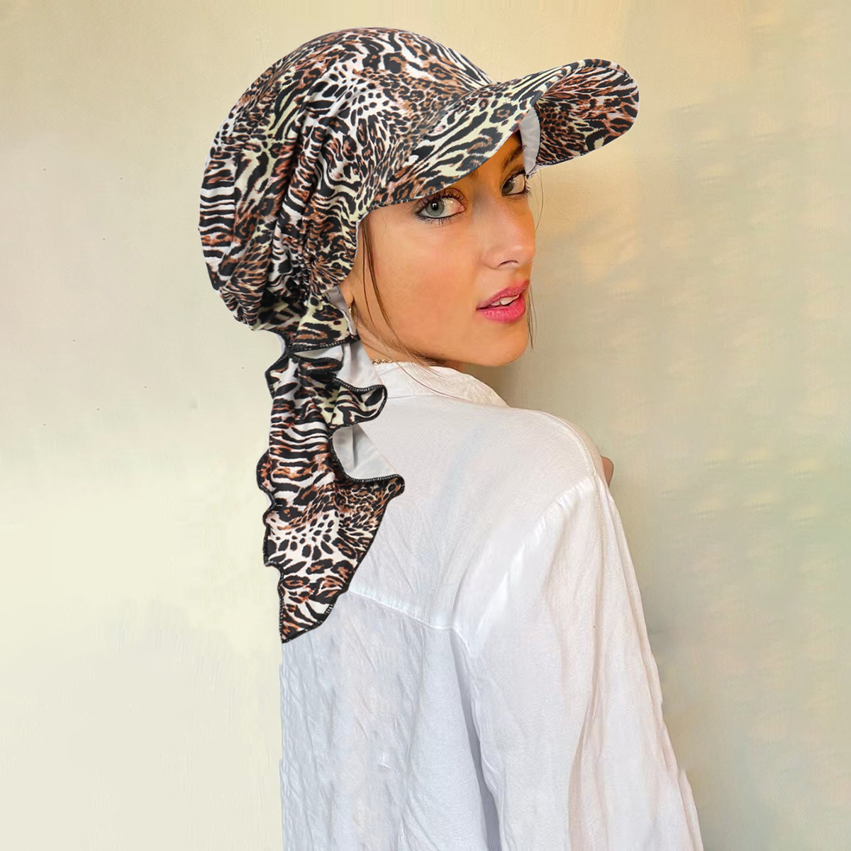 Nouveau musulman imprimé fleuri Hijab Turban chapeau pour femmes visière casquette de Baseball chapeaux de soleil foulard écharpe bord Femme foulards Bandanas