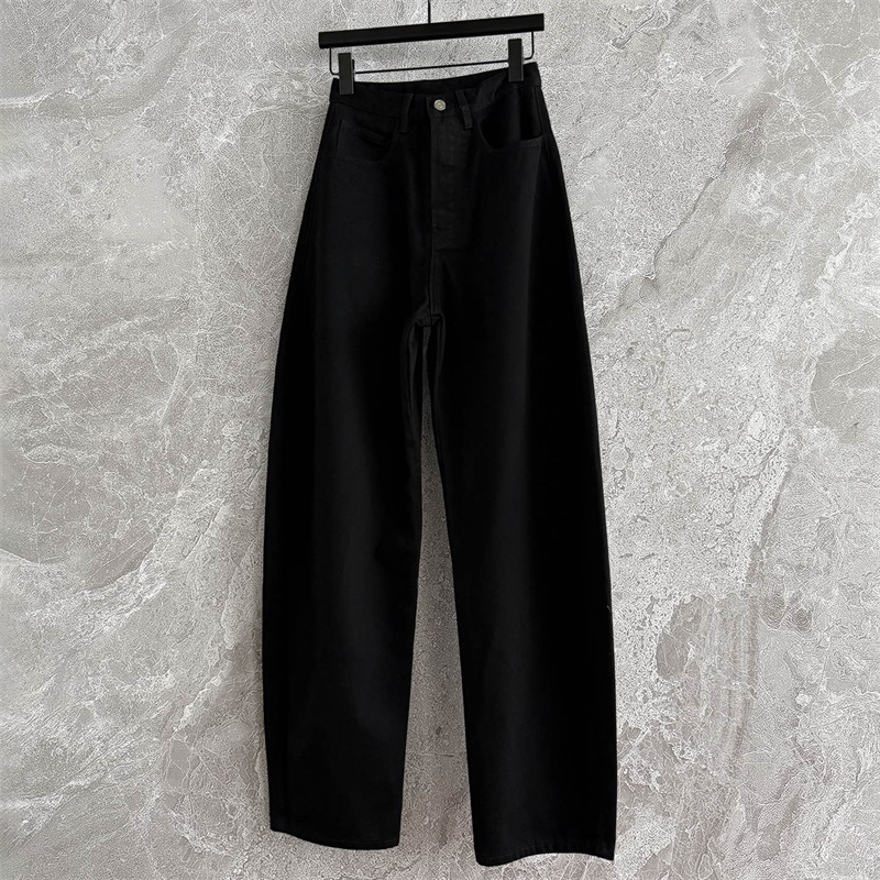 Jean femme nouveau pantalon taille haute slim jambe droite pour l'automne 2025 pur coton pantalon femme couteau incurvé jean pantalon en jean