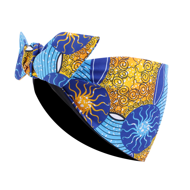Nouveau bandeau imprimé africain pour femmes élastique sport Yoga bandeau pour tresses bouclés filles Salon maquillage bandeau Turban chapeaux
