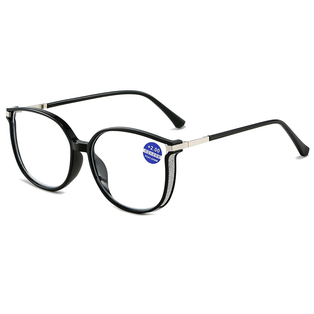 2025 lunettes de lecture surdimensionnées femmes Anti lumière bleue lunettes changement de couleur mode Prescription lunettes optiques lunettes + 0.0 ~ +