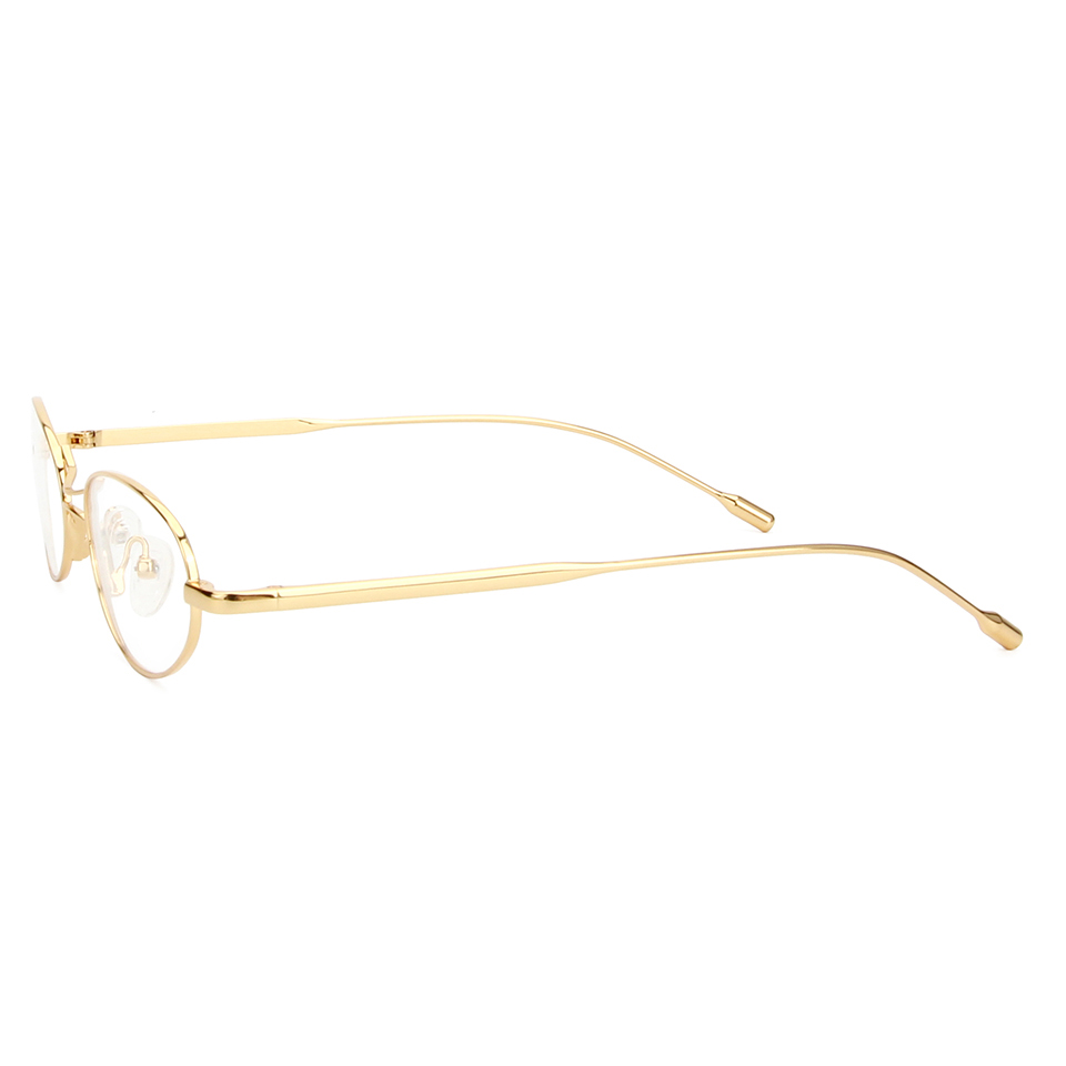Tendance ovale métal myopie lunettes cadre pour femmes Prescription lunettes montures Punk cadre Monturas De Lentes Mujer
