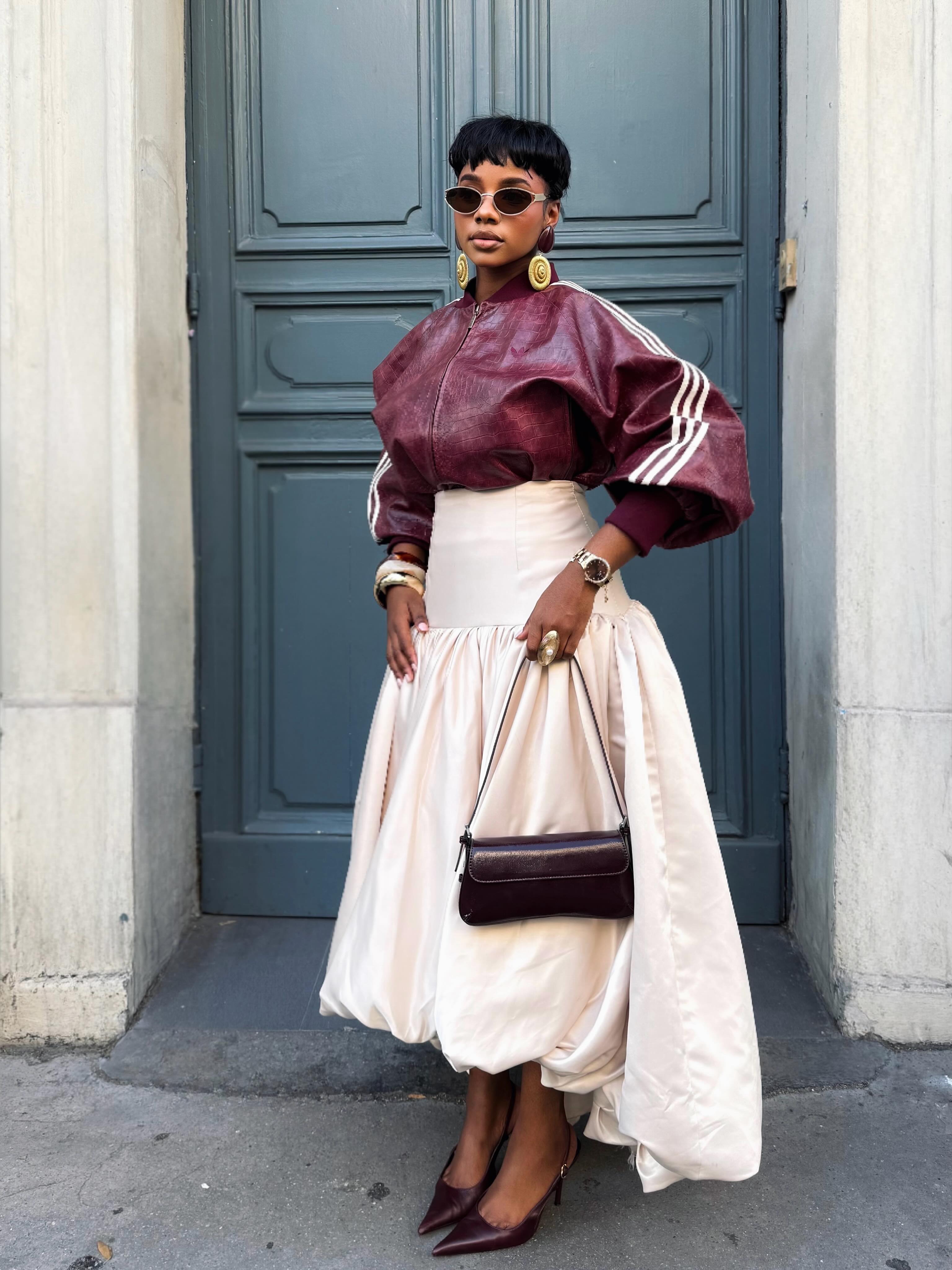 Jupes longues asymétriques beiges tendance, faites à la main, longueur cheville, pour femmes africaines, plusieurs couleurs disponibles
