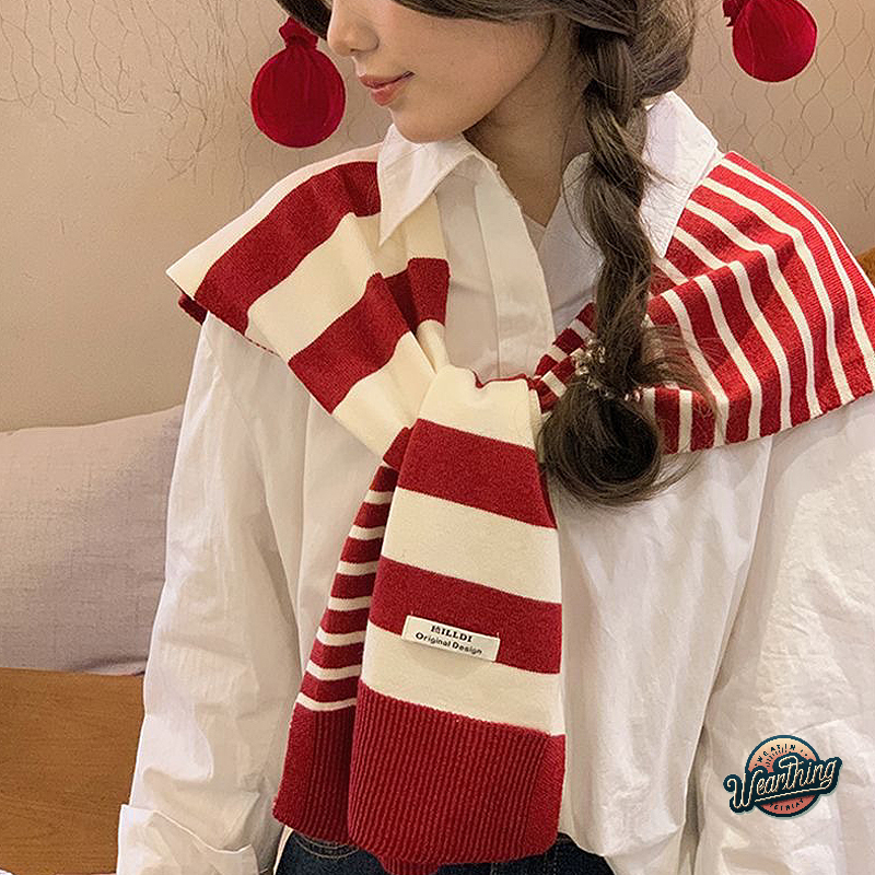 Châle tricoté rayé pour femmes, chemisier croisé, épaules, faux col, Cape nouée, écharpe pour vêtements d'extérieur pour femmes